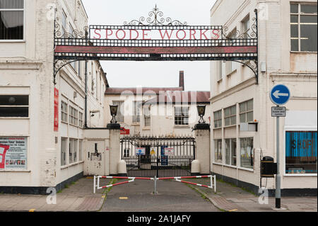 Recession, Stoke-on-Trent, Britain The closed Spode factory, Stoke-on-Trent Stock Photo