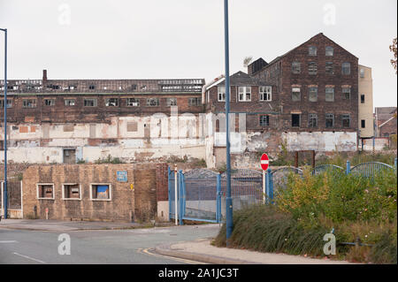 Recession, Stoke-on-Trent, Britain The old Royal Doulton factory, Niles Street, Burslem, Stoke-on-Trent Stock Photo