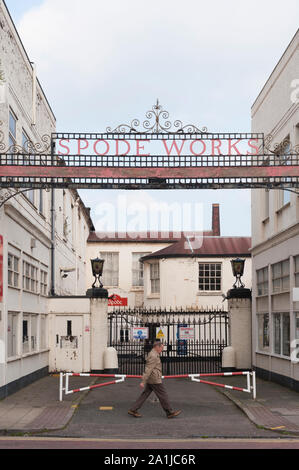 Recession, Stoke-on-Trent, Britain The closed Spode factory, Stoke-on-Trent. Stock Photo