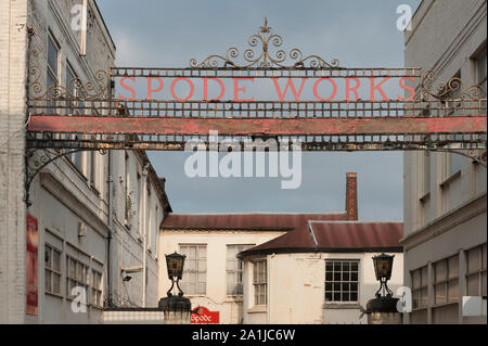 Recession, Stoke-on-Trent, Britain The closed Spode factory, Stoke-on-Trent. Stock Photo