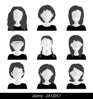Vector set of flat people icons Stock Vector