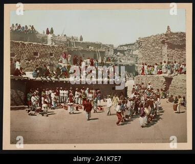 New Mexico. The Rain Dance. Zuni Pueblo Stock Photo