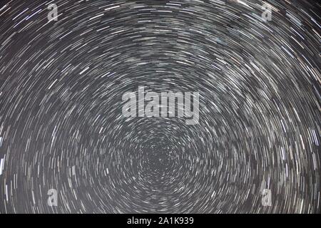 Milky Way and Stars Moving Across the Night Sky Stock Photo - Alamy