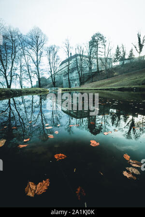 forchtenstein Castle in autumn, Austria Stock Photo