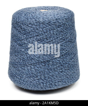 The cone of colored thread isolated on a white background Stock Photo ...