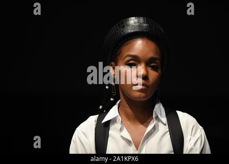 Janelle Monae at the press conference for Global Citizen Goal Live: The Possible Dream 2020 Campaign Launch, St. Ann's Warehouse, Brooklyn, NY September 26, 2019. Photo By: Kristin Callahan/Everett Collection Stock Photo