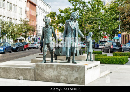 Gdynia, Poland - September 16, 2019: View at the Monument in memory to the Displaced people from Gdynia. Stock Photo