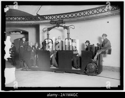 O'GORMAN, JAMES ALOYSIUS. SENATOR FROM NEW YORK, 1911-1917. 3RD FROM RIGHT, RIDING MONORAIL CAR Stock Photo