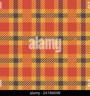 Tartan Fall Seamless Pattern Plaid Stock Vector