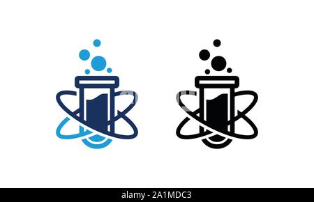 Creative Lab abstract logo design template vector illustration,  Laboratory  logo design,  Lab logo template vector design, science logo Stock Vector