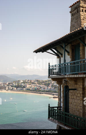 Old house looking over San Sebastian and its bay.