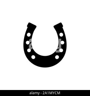 Horseshoe icon isolated on white background Stock Vector