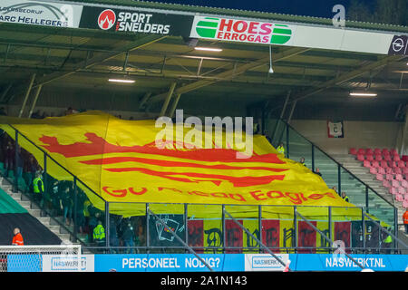 Nijmegen, Netherlands. 27th Sep, 2019. NIJMEGEN, Stadium De Goffert, 27-09-2019, season 2019/2020, Dutch Keuken Kampioen Divisie. fans GA Eagles during the match NEC - Go Ahead Eagles Credit: Pro Shots/Alamy Live News Stock Photo