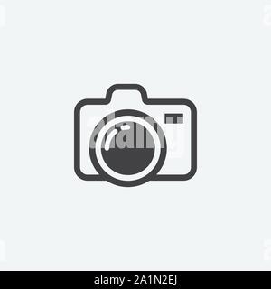 camera icon vector linear. camera logo illustration Stock Vector