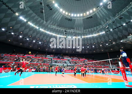 Osaka Japan 27th Sep 19 Julieta Lazcano Arg Volleyball 19 Fivb Volleyball Women S World Cup Third Round Match Between Dominican Republic 3 0 Argentina At Maruzen Intec Arena Osaka In Osaka Japan