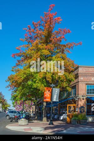 Oregon, Bend, Downtown, Wall Street Stock Photo