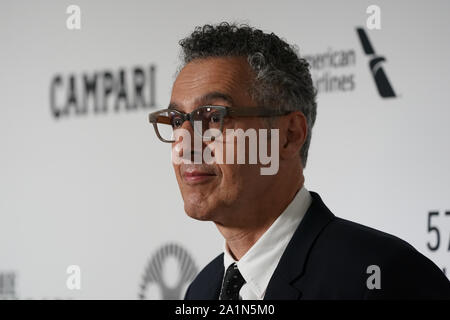 New York, United States. 27th Sep, 2019. John Turturro arrives on the red carpet at the NYFF57 Opening Night Gala Presentation & World Premiere of The Irishman at Alice Tully Hall on Friday, September 27, 2019 in New York City. Photo by Bryan Smith/UPI Credit: UPI/Alamy Live News Stock Photo