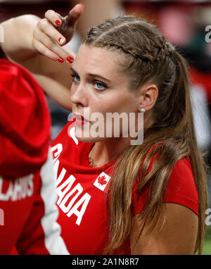 Alysha Newman (Canada). Pole Vault Women finals. IAAF World Athletics ...