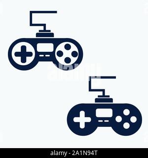 gamepad isolated icons vector illustration Stock Vector
