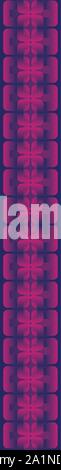 seamless surface print design with geometric floral shapes in purple pink and navy blue Stock Vector
