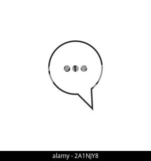 Speech Bubble black linear and glyph icons Stock Vector