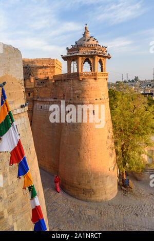 Jaisalmer, India - February 17, 2019: Fort Jaisalmer Rajasthan entrance gateway in Rajasthan Stock Photo