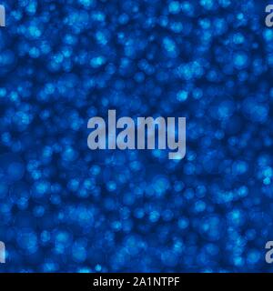 Blue abstract seamless pattern background with bokeh. Vector illustration Stock Vector