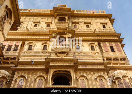 Patwon ki Haveli palace in Jaisalmer. Rajasthan. india Stock Photo