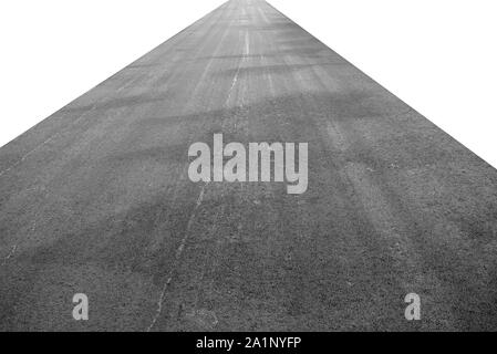 Asphalt road on a white. Stock Photo