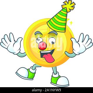 Juggling gold coin cartoon character mascot style Stock Vector Image ...