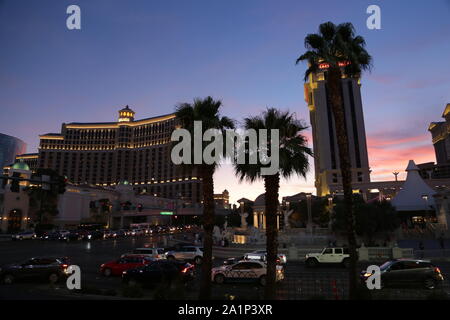 USA, LAS VEGAS-CIRCA AUGUST 2019--the strip of las vegas Stock Photo