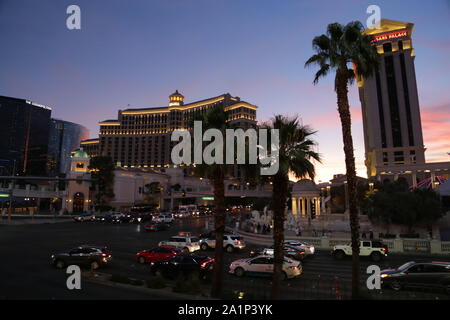 USA, LAS VEGAS-CIRCA AUGUST 2019--the strip of las vegas Stock Photo