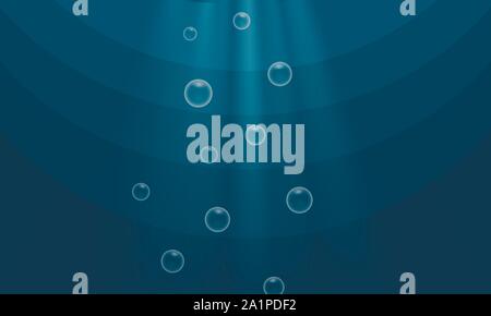 Underwater/undersea cartoon vector background. Stock Vector