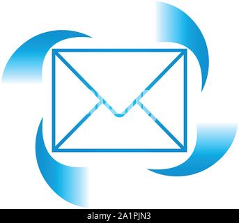 E-Mail, letter, data, telecommunication, logo, icon Stock Vector