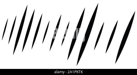 wide format dynamic action lines. random parallel vertical stripes. straight streaks, strips design. linear, lineal pattern. line half-tone element Stock Vector