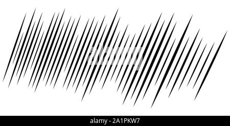 wide format dynamic action lines. random parallel vertical stripes. straight streaks, strips design. linear, lineal pattern. line half-tone element Stock Vector