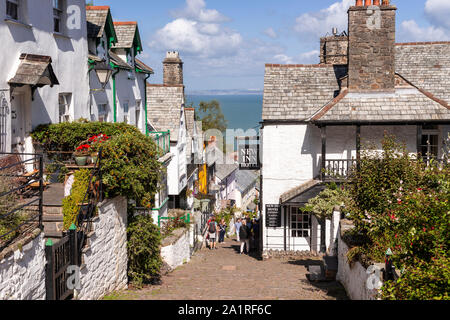 Clovelly North Devon Captain Kettle@s Fresh Fish Cart North Devon England  UK GB Stock Photo - Alamy