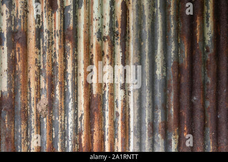 Old zinc rusted texture background Stock Photo