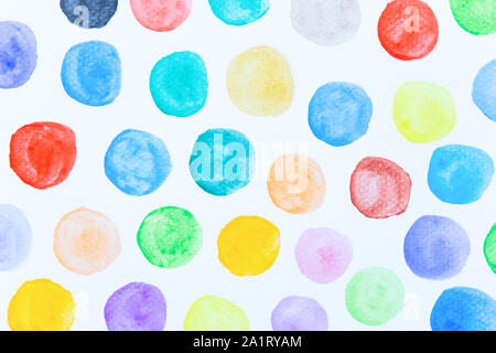 watercolor spots isolated on white background Stock Photo