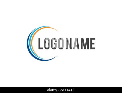 Spiral design logo. Round logo design. Creative logo. Web logo. Colorful logo. Vector abstract circle swirl logo design elements. Origami paper style, Stock Vector