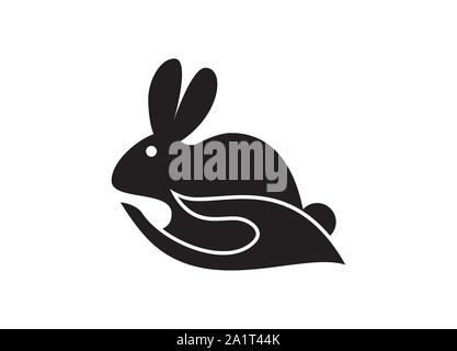 Rabbit Icon Logo Design, Creative Rabbit Logo Design, Rabbit Logo Design Vector Symbol Bunny, Rabbit Logo Template Stock Vector