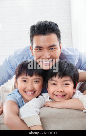 Happy father and child Stock Photo