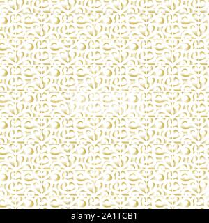 seamless vector abstract lacy grid pattern with swirl lines Stock Vector
