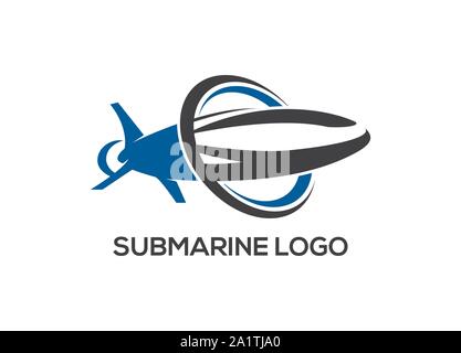 Vector sign black submarine in simplified form, A military submarine, a speedboat, a pleasure boat, and a spirit boat.Ships and water transport Stock Vector