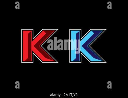 3 D letter logo, colorful logo Stock Vector