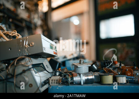 Electrical testing tools in lab closeup, nobody Stock Photo