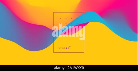 Abstract blurred color background. Modern screen vector design for mobile app. Trendy gradients. Stock Vector