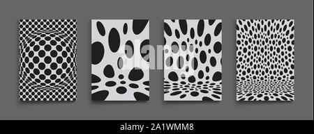 Abstract background with circles. Chaotic particles in empty space. Dynamic vector illustartion. Stock Vector