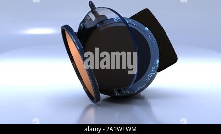 J178. 3d illustration. Gun Reflector Sight used in British and Australian fighters of second world war Stock Photo