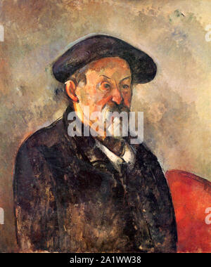 Self-Portrait with Beret by Paul Cézanne Stock Photo